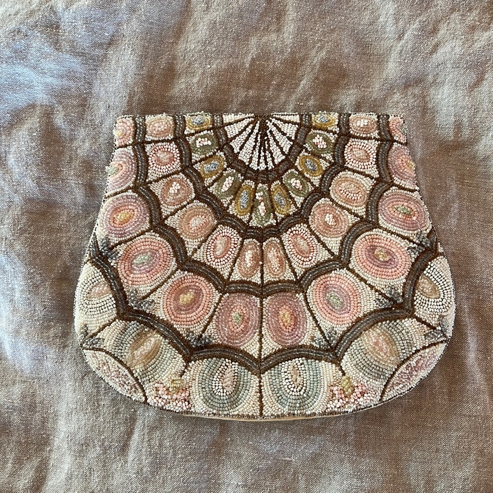 Beautiful beaded vintage clutch bag